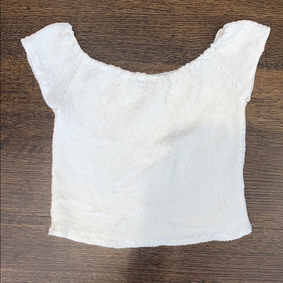 Brandy Melville off the shoulder white shirt